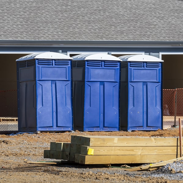 what is the expected delivery and pickup timeframe for the porta potties in Lorenzo